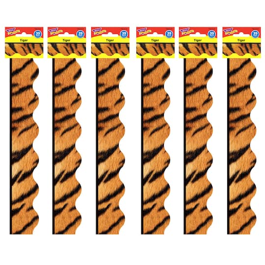 Trend Enterprises® Terrific Trimmers® Tiger Borders, 234ft.